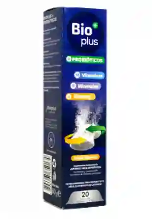 Bio Plus + Probioticos X 20 Tabletas Efervescentes