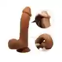 Johnson Dildo Realista Super Soft 22 Cm - Choco