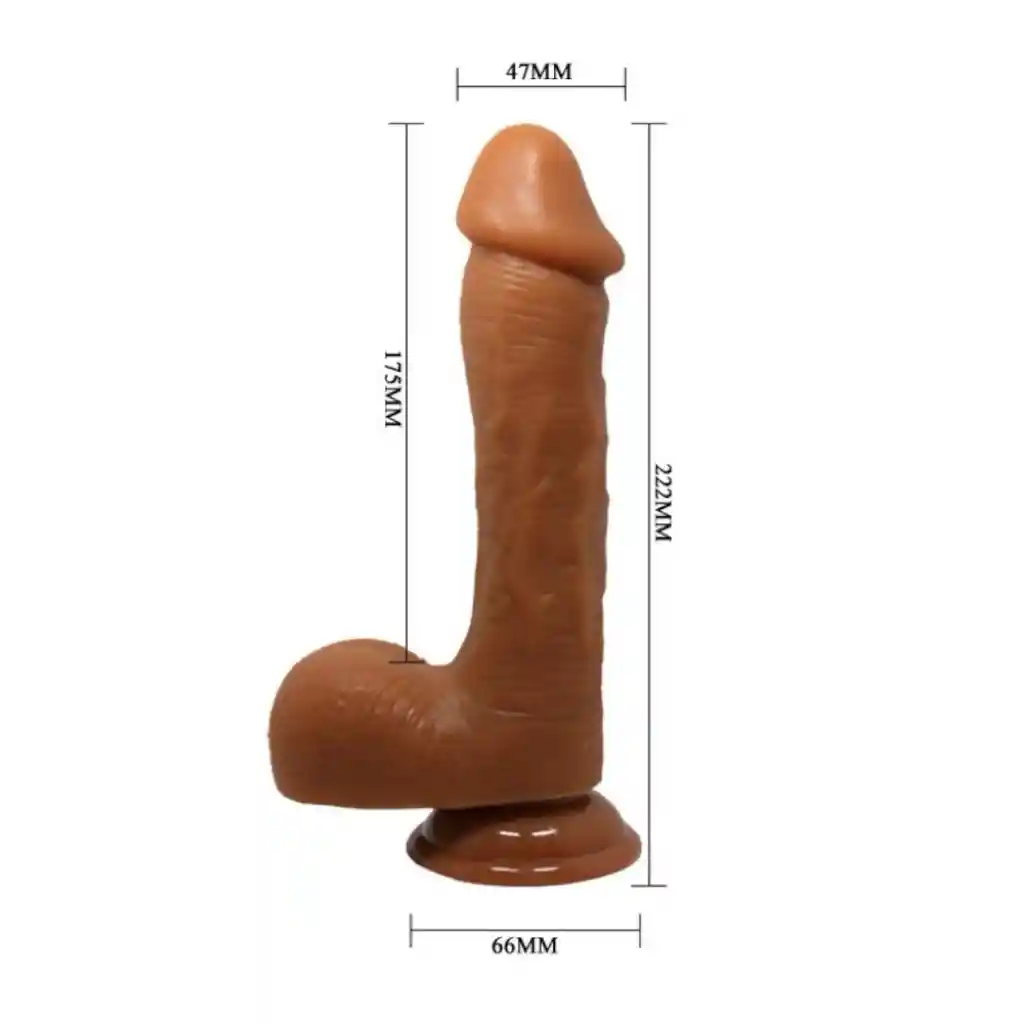 Johnson Dildo Realista Super Soft 22 Cm - Choco