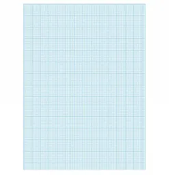 Pack Papel Milimetrado Celeste 10 Hojas Oficio