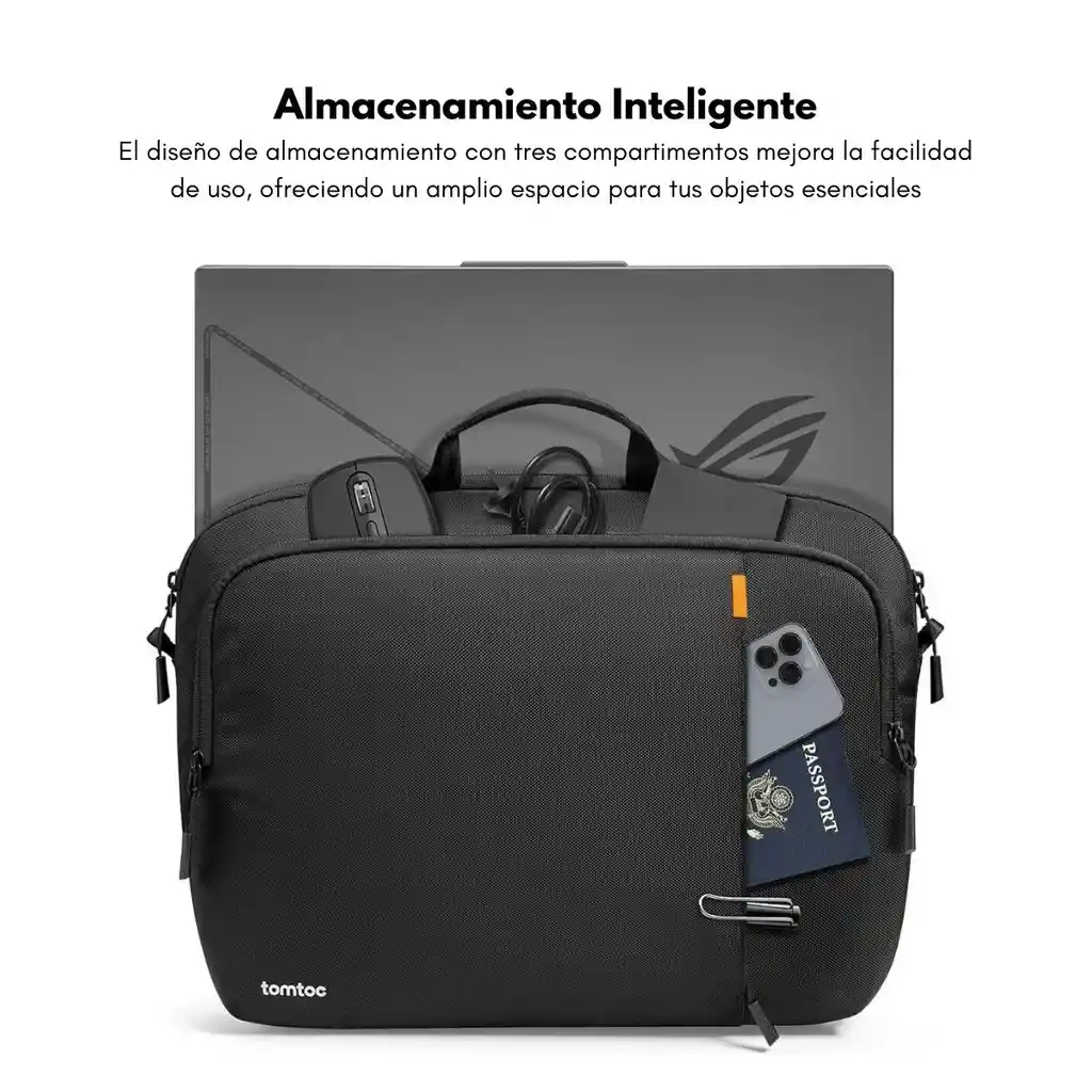 Tomtoc Maletín Delgado Defender-a30 Para Macbook Pro 16" - Negro