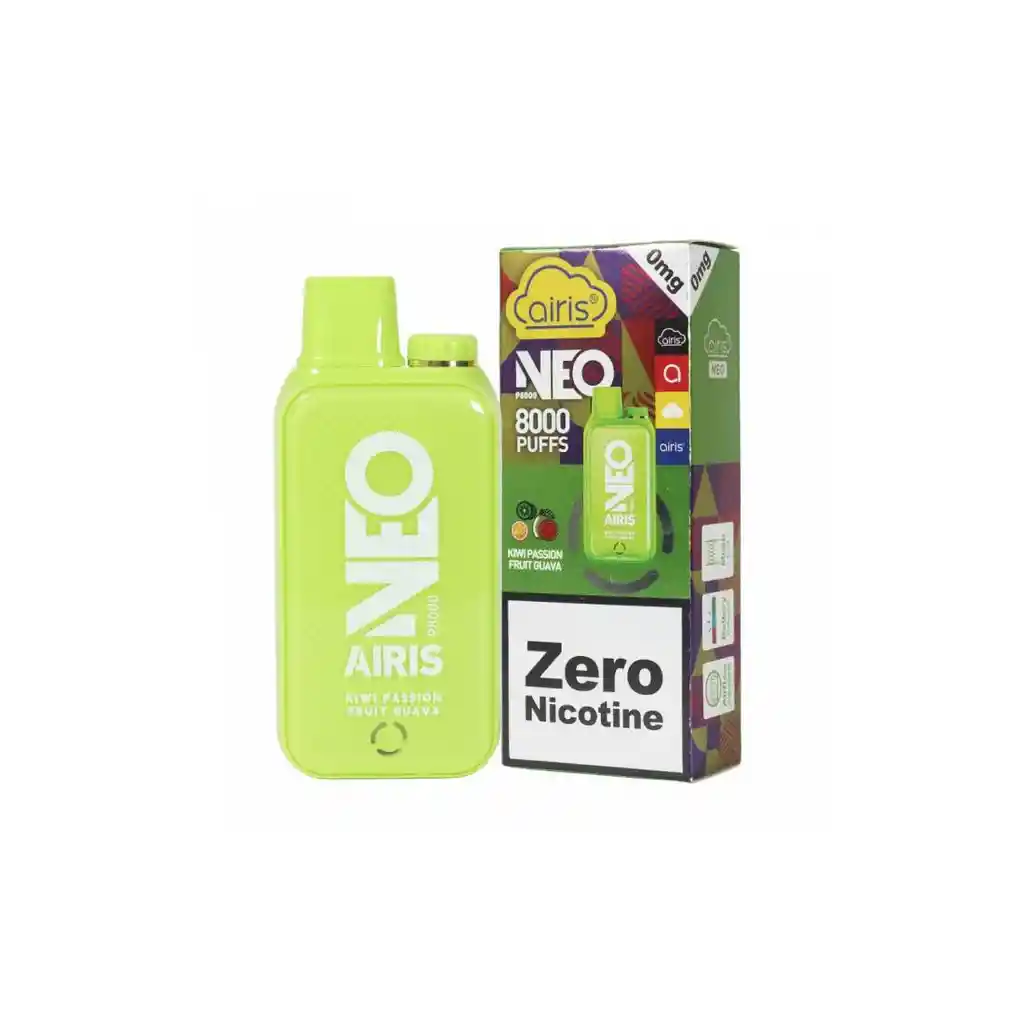 Vaporizador Airis Neo P8000 Kiwi Passion Fruit Guava 0% Nic