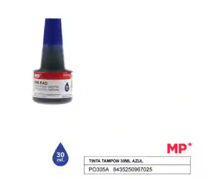 Tinta Tampon 30ml Azul Mp