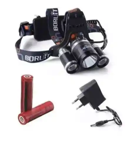 Linterna Led, Recargable 5000 Lumen, Luz Regulable, Parpadeo