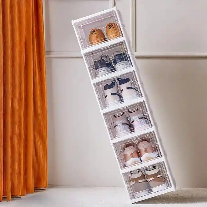 Zapatera Plegable Organizador 6 Niveles Una Pieza Firme