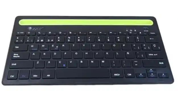 Teclado Bluetooth Recargable Con Soporte Para Tablet Celular