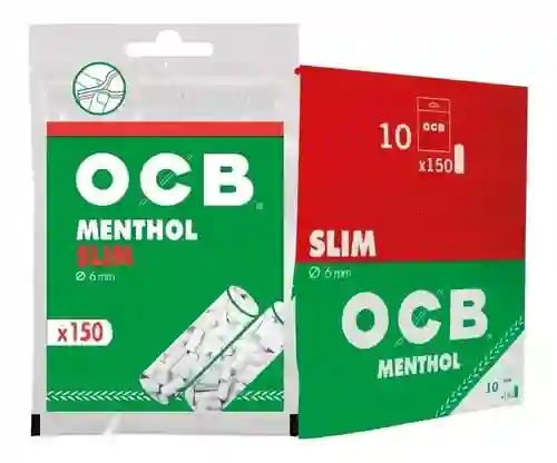 Filtros Menthol Slim 6mm 150u - Ocb