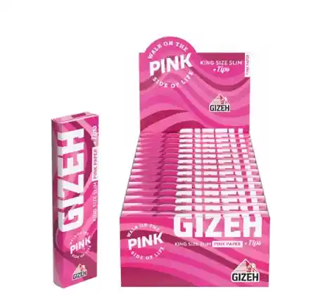 Papelillos Gizeh Pink King Size + Tips