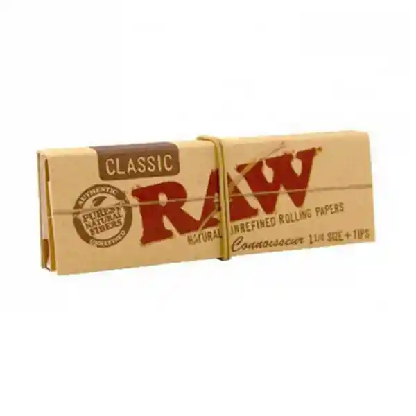 Papelillos Raw Connoisseur 1 1/4 + Tips