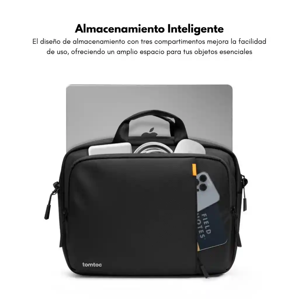 Tomtoc Maletín De Viaje Defender-a31 Para Macbook 14" (10l) - Negro