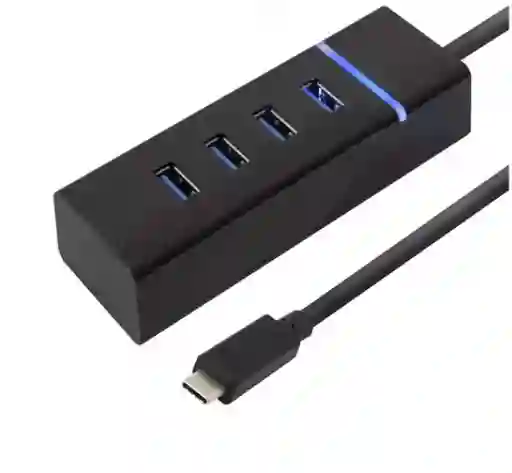 Hub 4 Multi Puerto Usb 2.0 Indicador Led - Datos Y Carga