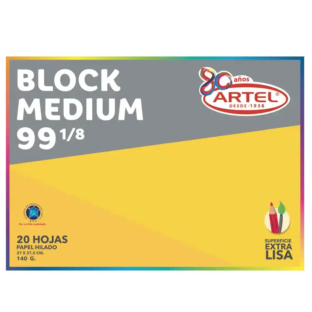 Block Dibujo Medium N°99-1/8 Artel