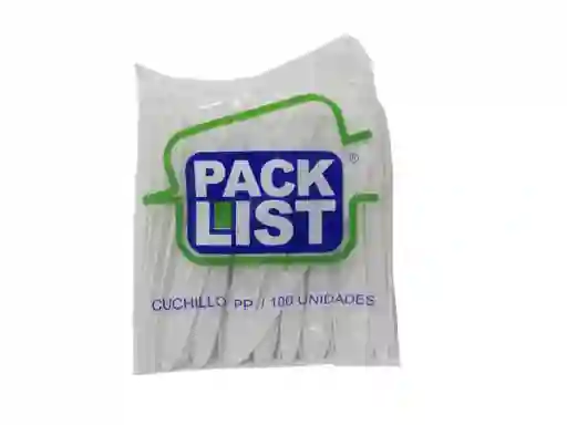 Cuchillos De Plastico Pack List X100
