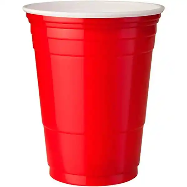 Vasos De Fiesta Rojos 570cc X25