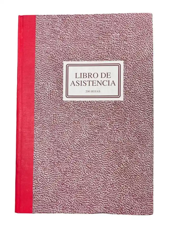 Libro De Asistencia 200 Hojas Foliadas