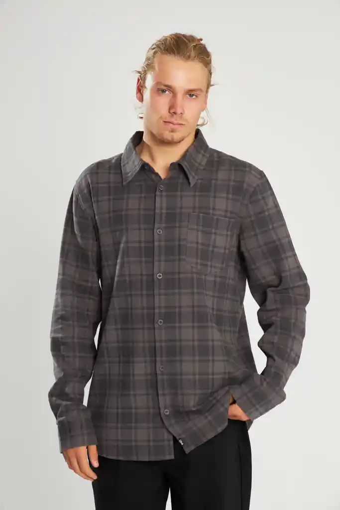 Camisa Franela Fleet Gris Xxl