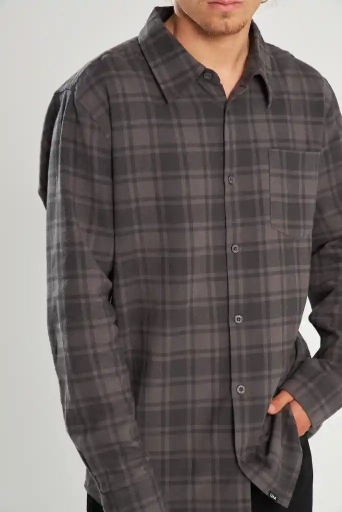 Camisa Franela Fleet Gris Xl