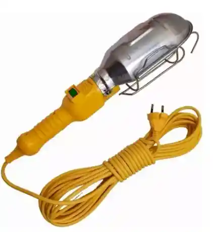 Lámpara Extensión 10 Mts Portátil De Trabajo + Interruptor