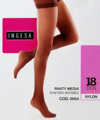 Panty Nylon 18 L-xl Grafito