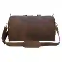 Bolso De Viaje De Cuero Café Tostado