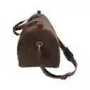 Bolso De Viaje De Cuero Café Tostado