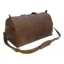 Bolso De Viaje De Cuero Café Tostado