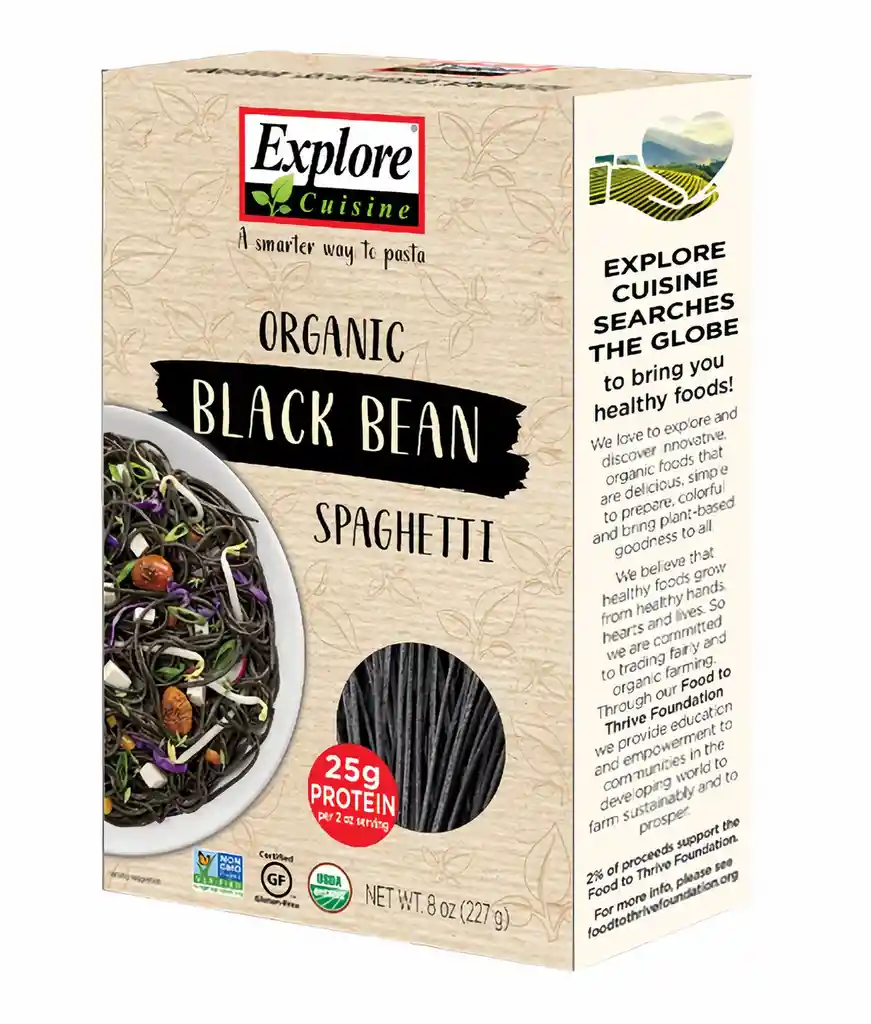 Explore Cuisine Pasta de Spaghetti de Porotos Negros Orgánico