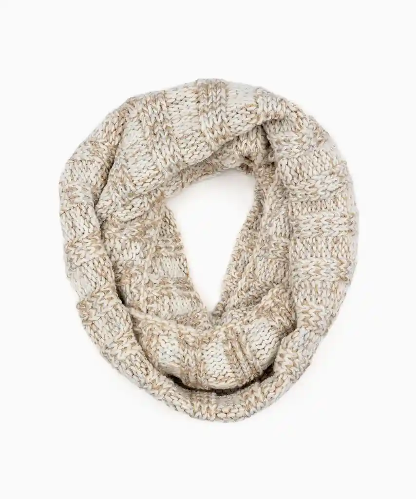 Bufanda Mujer Infinita Tejida Blanco