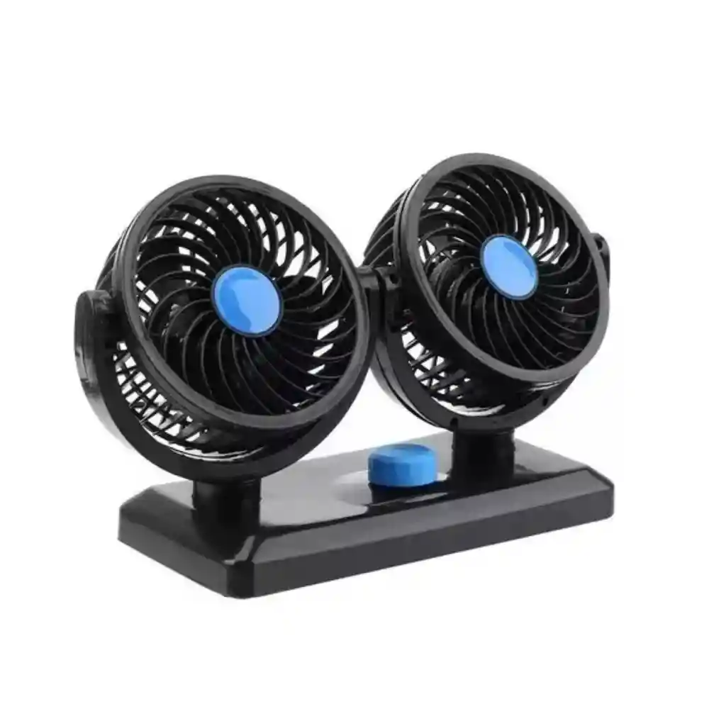 Ventilador Doble Para Auto Rotación 360°