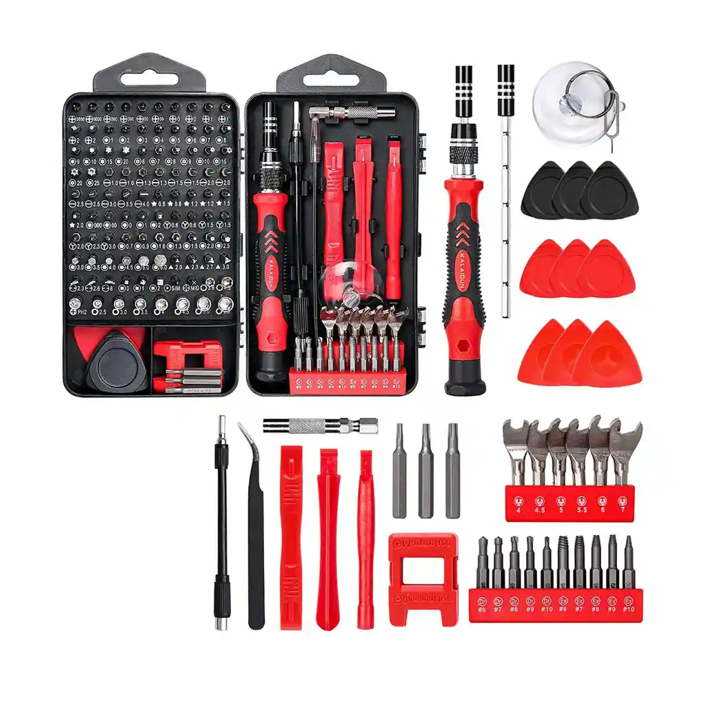 Set Kit Juego Destornillador Precisión 135 En 1 Magnéticos