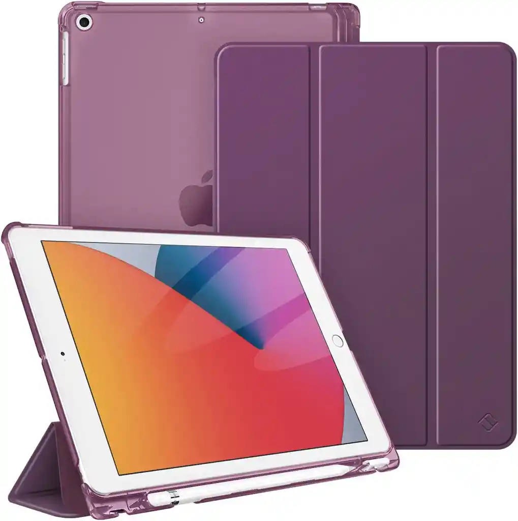 Carcasa Funda Smart Cover Con Ranura Lápiz Para Ipad 10.9 2021 + Lamina De Vidrio