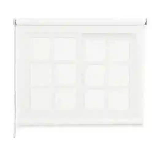 Cortina Roller Rustica Deluxe 80x160 Cm Blanco