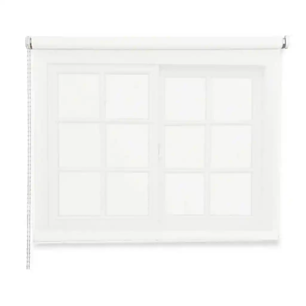 Cortina Roller Rustica Deluxe 60x160 Cm Blanco