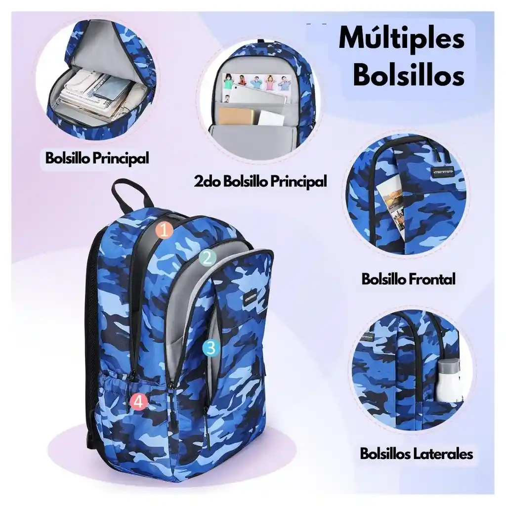 Mommore Mochila Grande Para Niños Educación Básica 28l