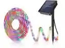 Cinta Led Solar Multicolor Solar 5 Metros Rbg Resiste Lluvia