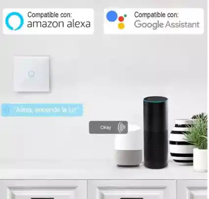 Interruptor Wifi De Pared Con Neutro De 1 Canal