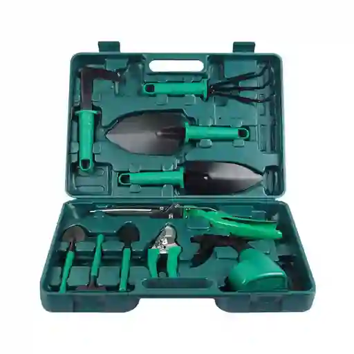 Kit Herramientas Jardinería Acero Rastrillo Tijera Podar