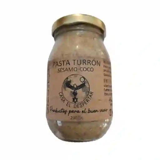 Pasta Turron Sesamo Coco 230g Casa El Despertar	