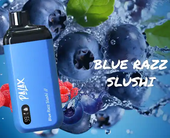 Vaporizador Desechable Palax Blue Razz Slushi 0% Nic 8000 Puffs