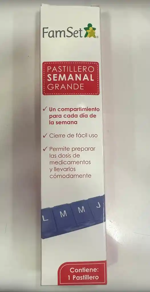 Pastillero Semanal Grande (lun. A Vie.)