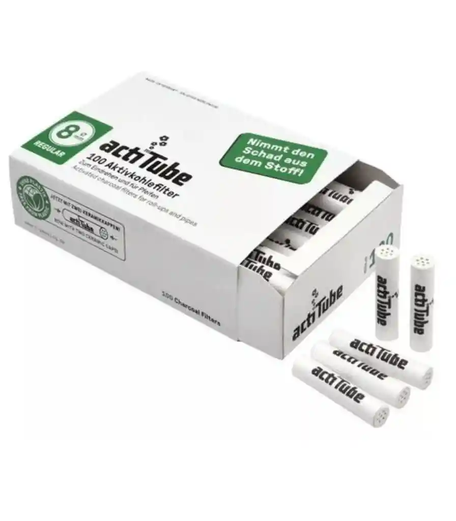 Filtros Purificadores Actitube Slim 8mm 100u