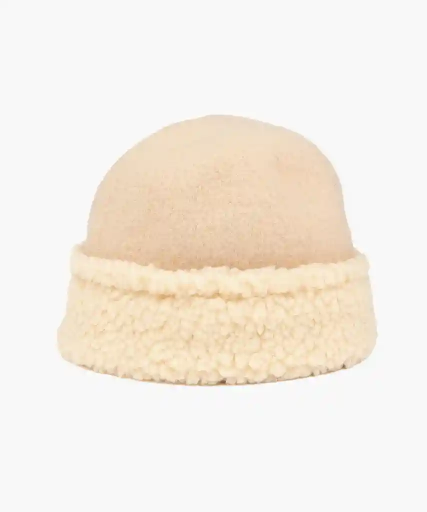 Gorro Mujer Lana Beige