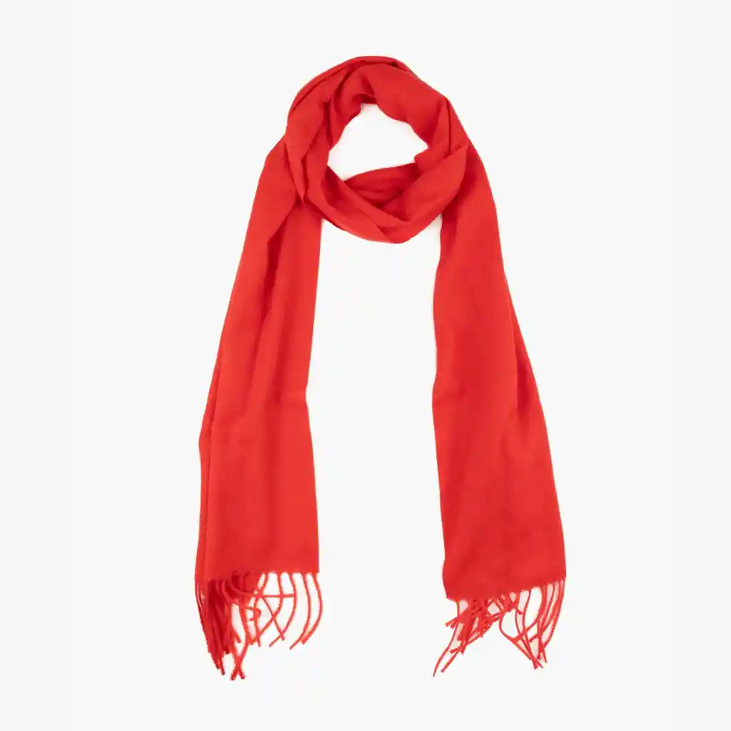 Bufanda Mujer Soft Unicolor Rojo
