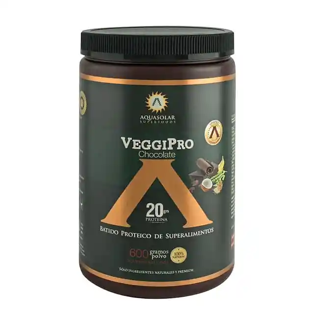 Proteína Vegetal Veggipro Chocolate 600 Gr Marca Aquasolar