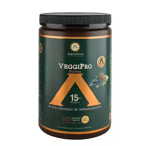 Proteína Vegetal Veggipro Berries 600 Gr Marca Aquasolar