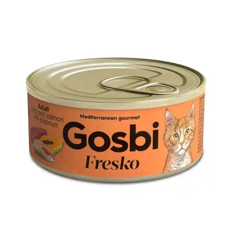 Gosbi Fresko Lata Cat Adult Atun-papaya-salmon 70gr