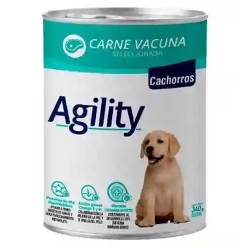 Agility Lata Cachorro Carne De Vacuno 340gr