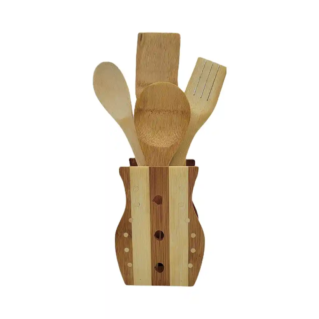 Set 3 Utensilios Cocina Madera 30 Cm