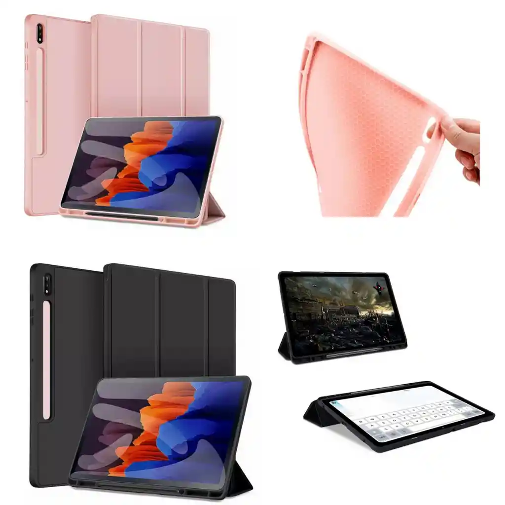 Funda Carcasa Con Ranura Para Samsung Tab S9 Fe Rosada