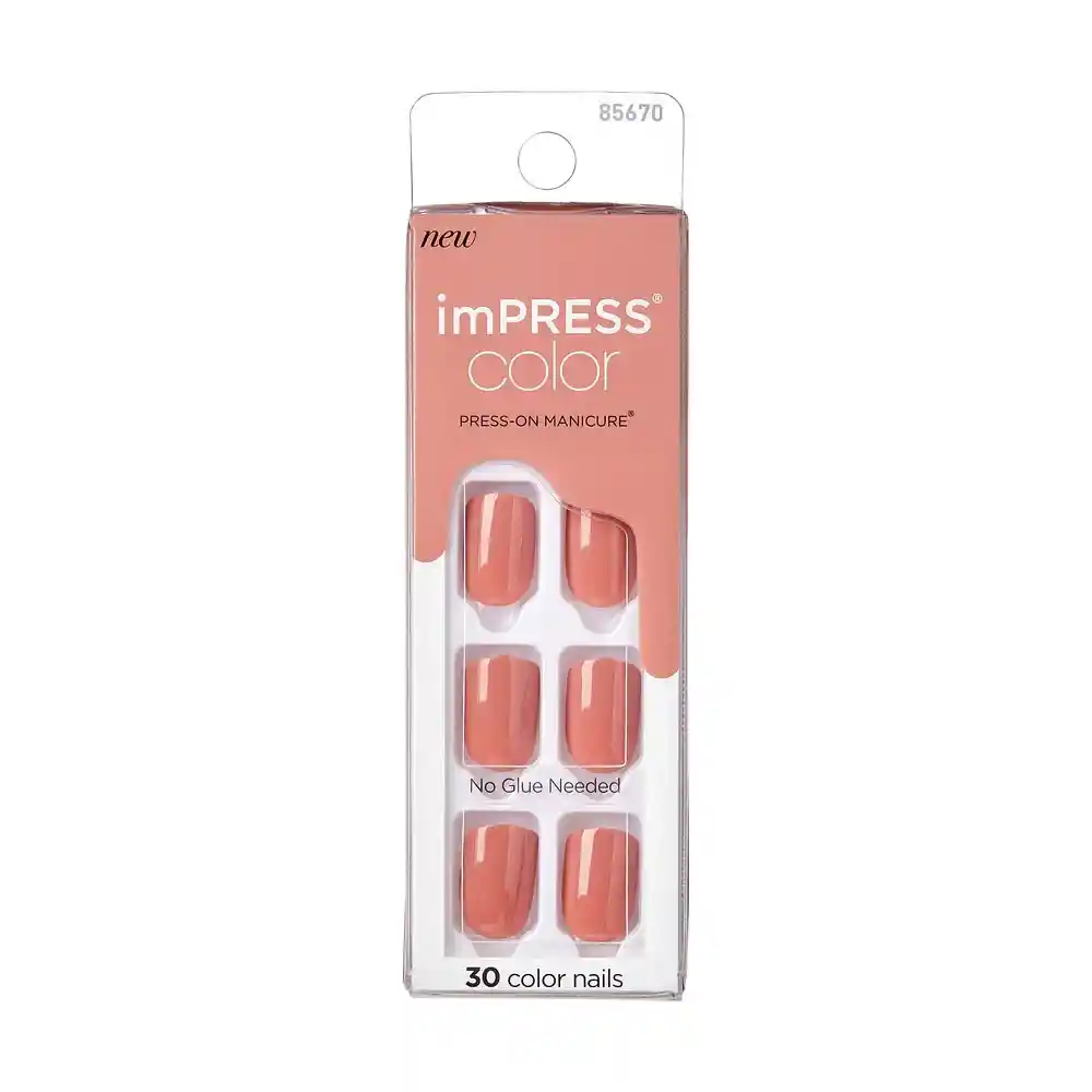 Uñas Impress Color Caramel